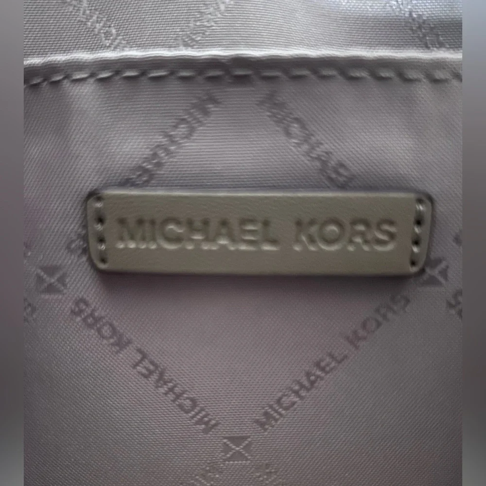 Metallic Gold MICHAEL KORS Small Duffle Crossbody/ Pale Gold - Picture 4 of 9